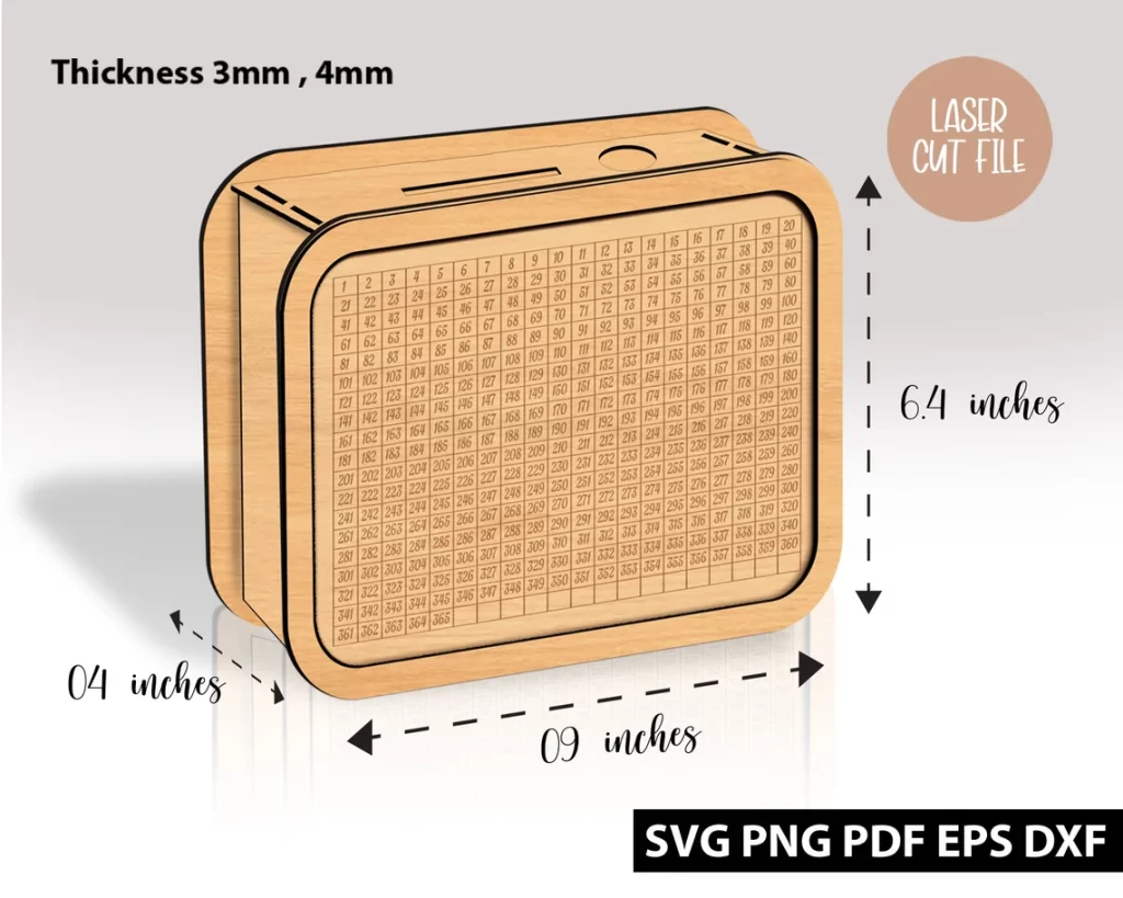 mdf money bank box